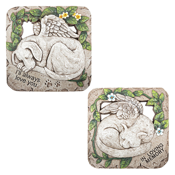 Cement Dog & Cat Stepping Stone