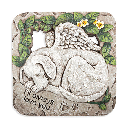 Cement Dog & Cat Stepping Stone