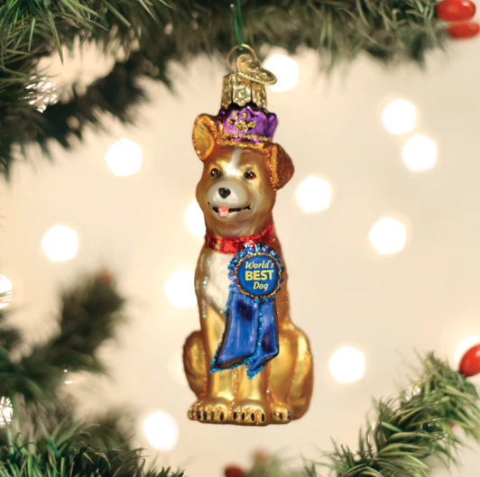 World's Best Dog Ornament