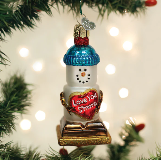 Love You S'more Snowman Ornament