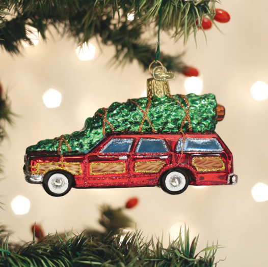 Station Wagon With Tree Ornament