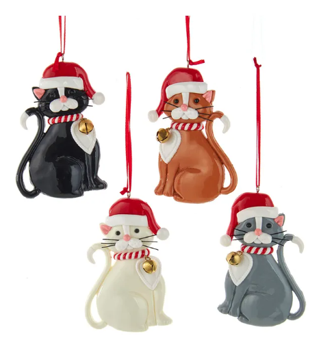 Clay Cat Ornament