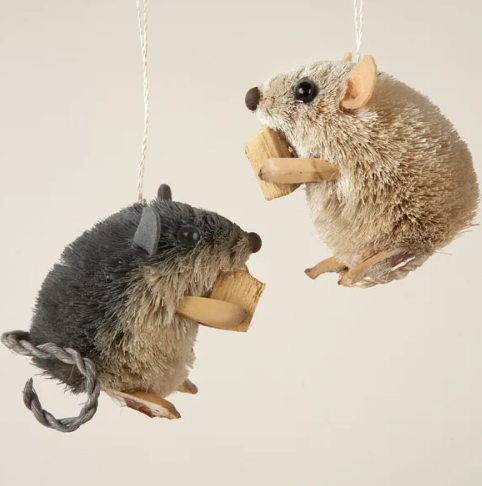 Mouse and Cheese Ornament