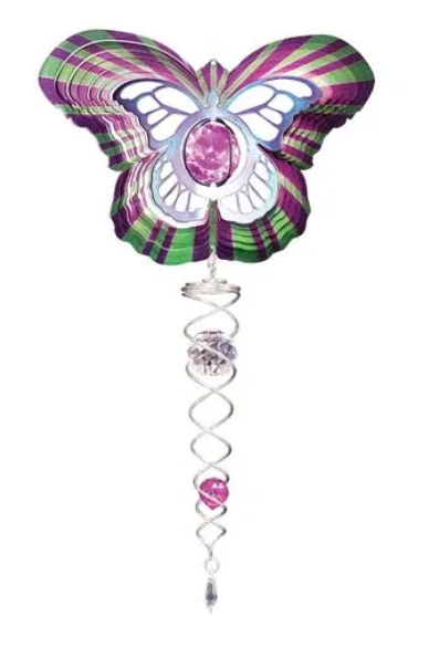 Mini Crystal Butterfly Spinner Set