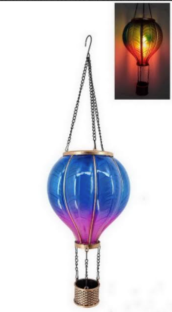 Blue And Purple Hot Air Balloon