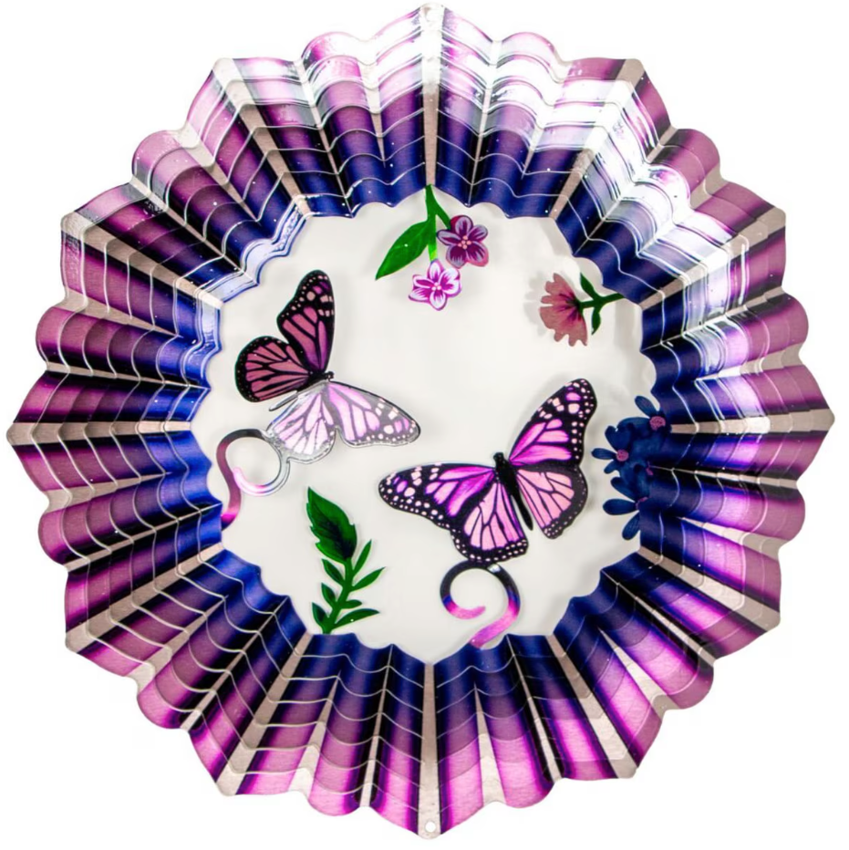 12" 3D Purple Butterfly