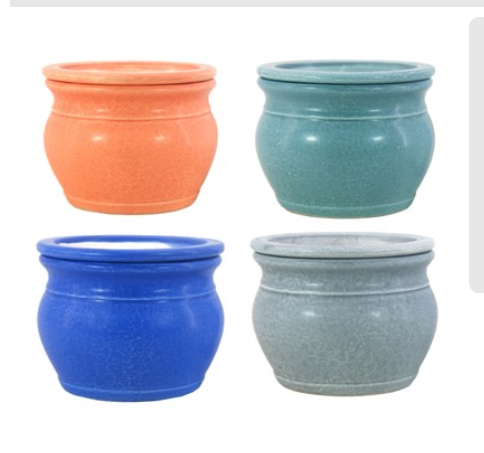 6" Self Water Round Matte Pot