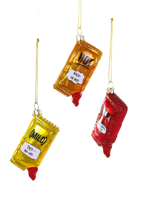 3"H Taco Sauce Ornament