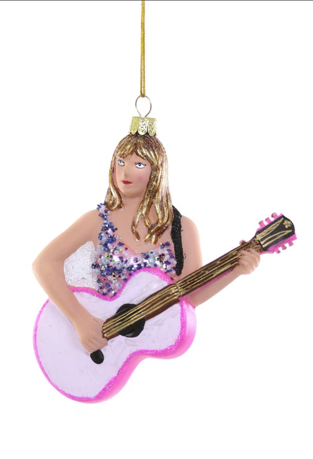 4.5"H Taylor Swift with Guitar Ornament