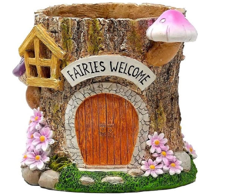 Faries Welcome Flower Pot