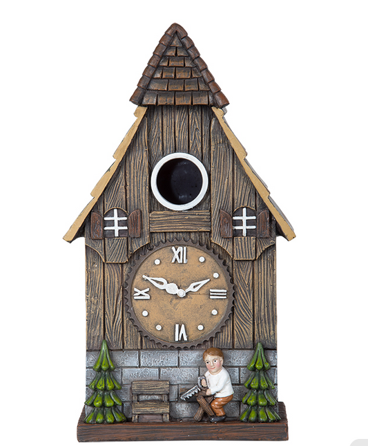 Cuckoo Clock Birdhouse Resin