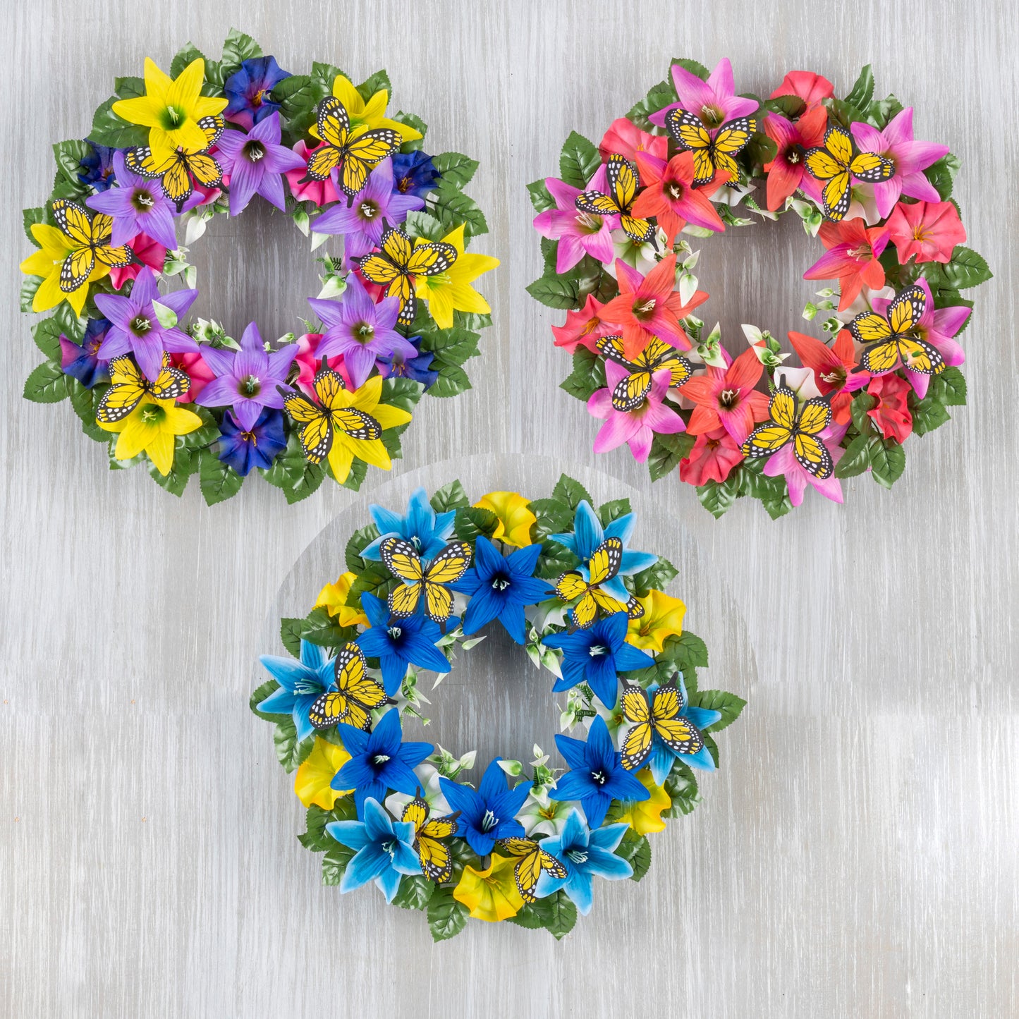 16"D Butterfly Wreath