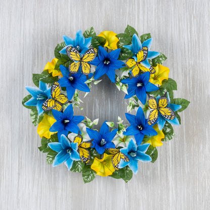 16"D Butterfly Wreath