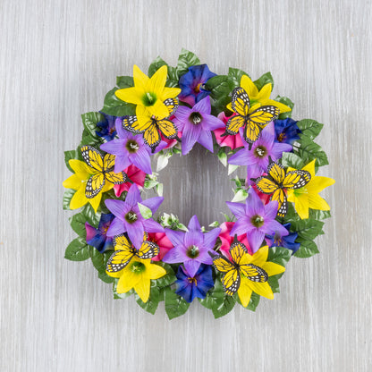 16"D Butterfly Wreath