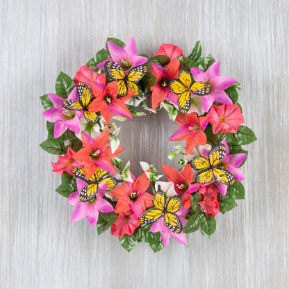 16"D Butterfly Wreath