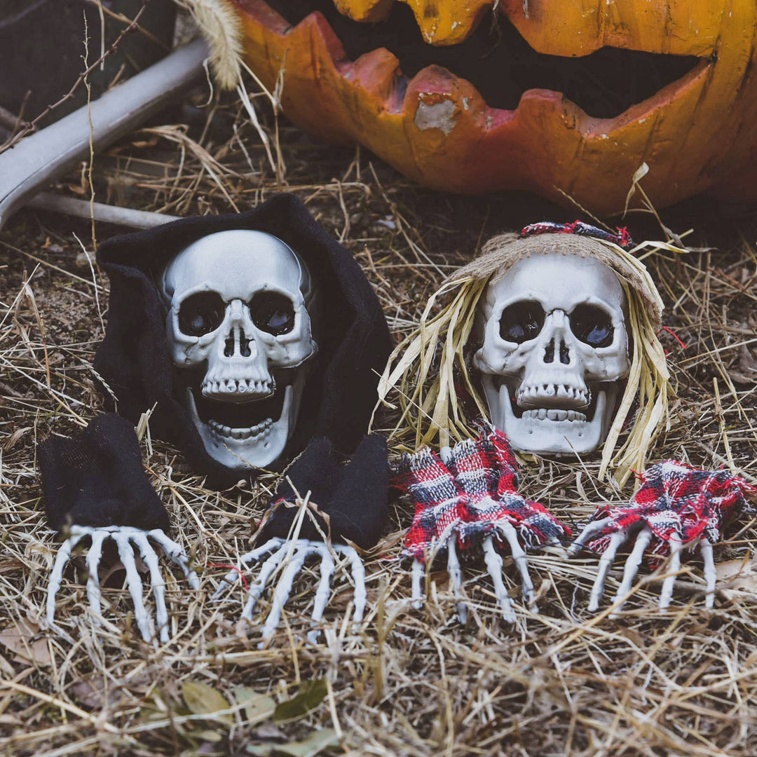 Halloween Skeleton Stakes Pumpkin Outdoor Decorations