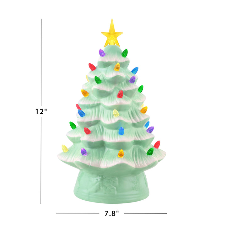 12" Nostalgic Tree - Seafoam