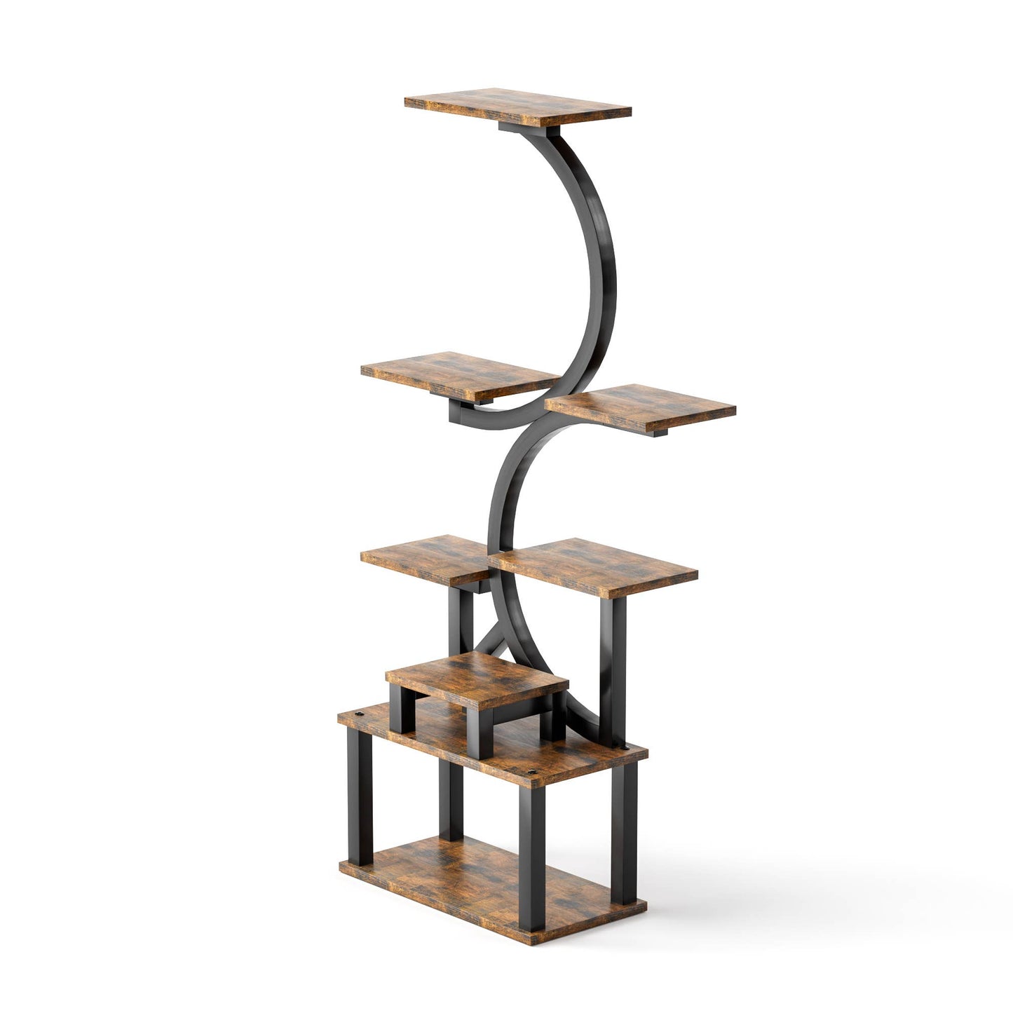 Plant Stand Indoor 9-Tiered with 5 Grow Lights