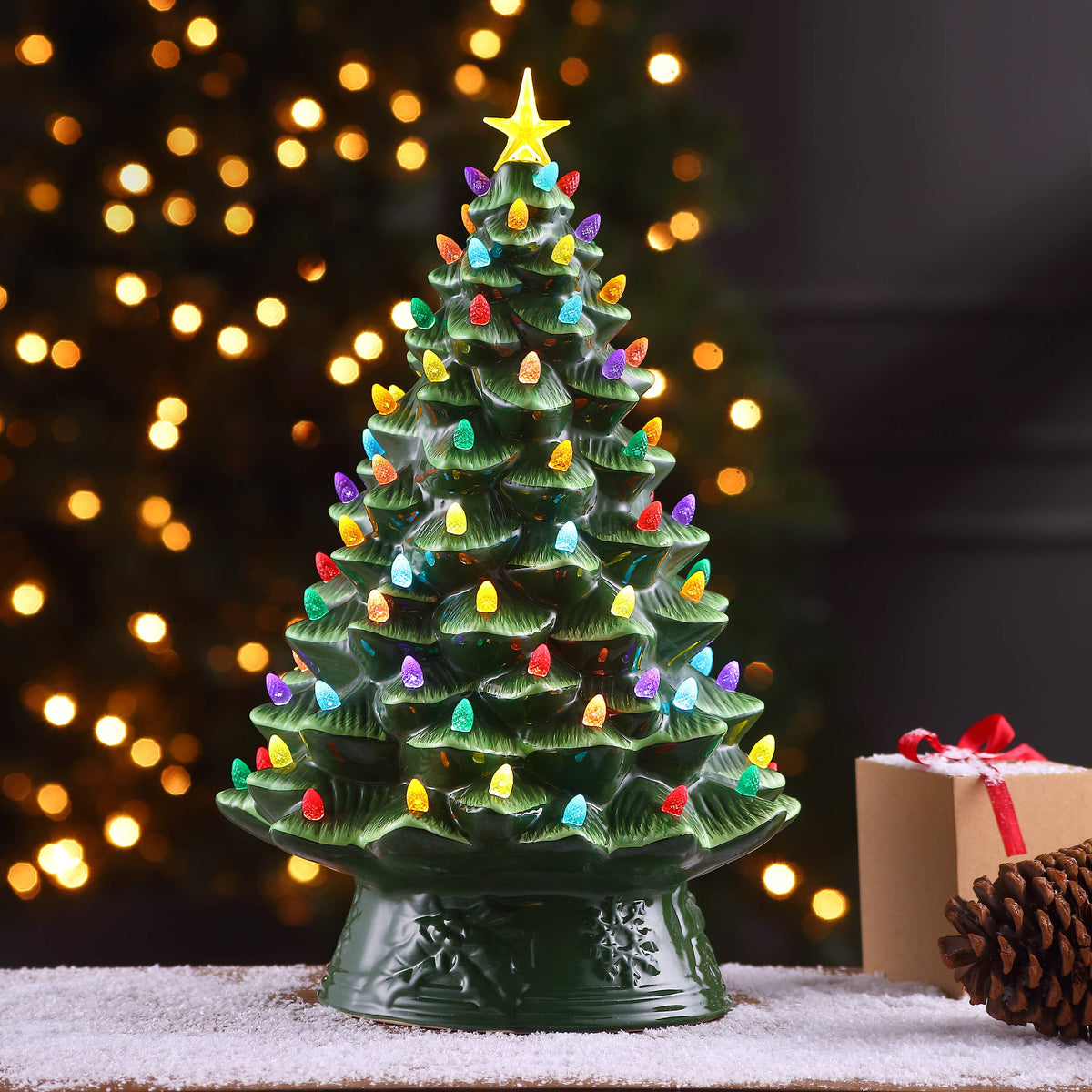 18" Nostalgic Tree - Green
