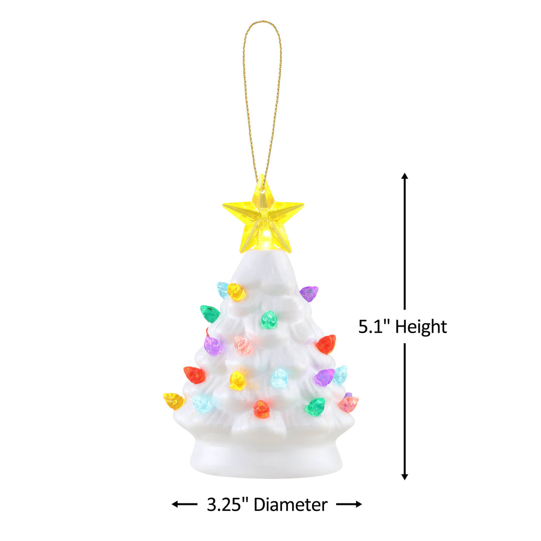 5" Nostalgic Tree - White