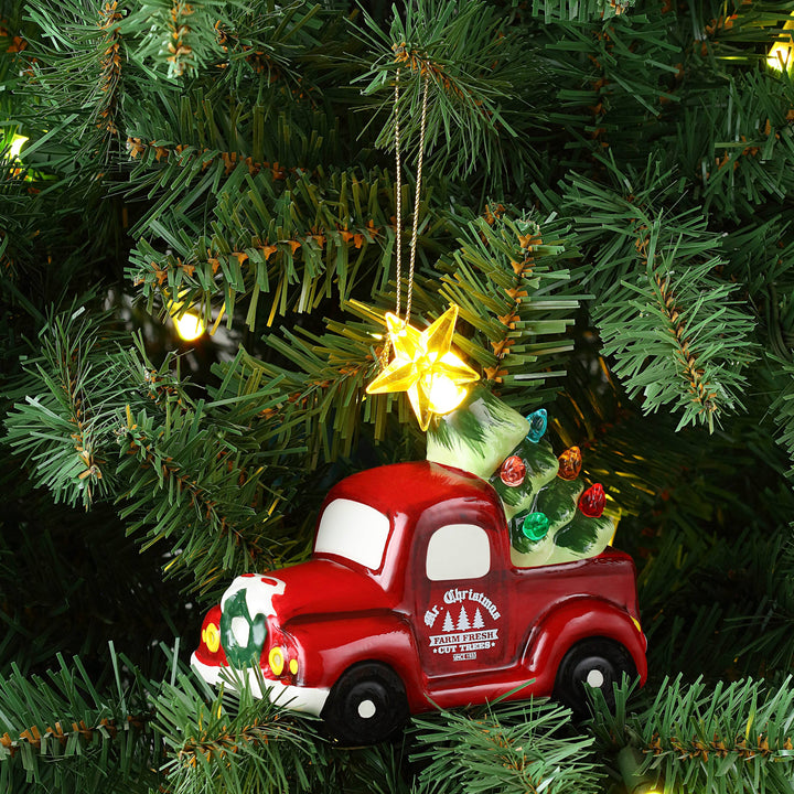 Nostalgic Ceramic Ornament - Red Truck