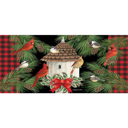 Holiday Bird Gathering Mini Mat