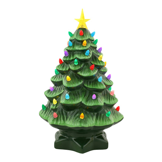 14" Nostalgic Tree - Green