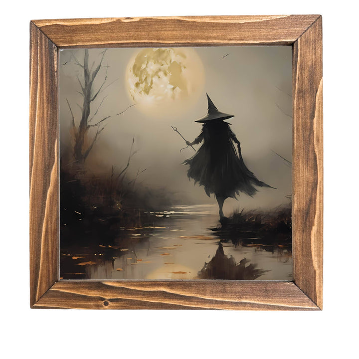 Halloween Witch Framed Wall Decor