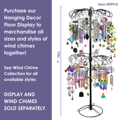 Black Canopy Wind Chime - 36"
