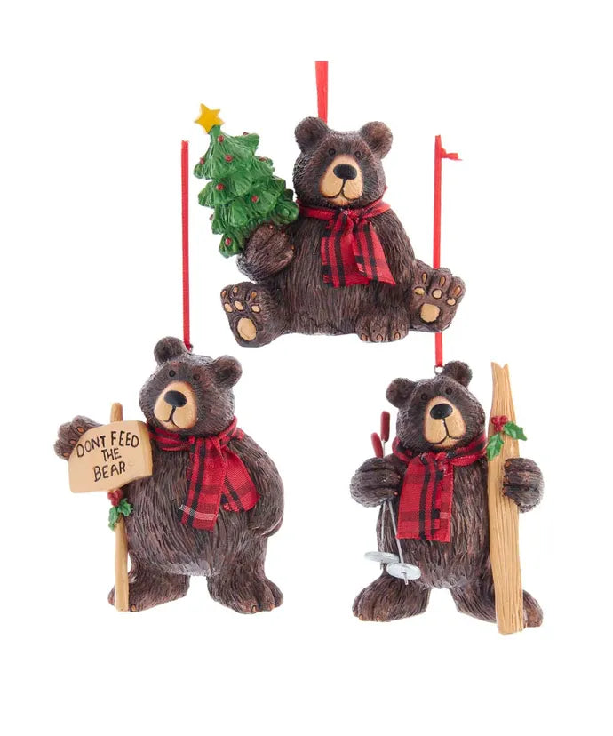 Lodge Brown Bear Ornament