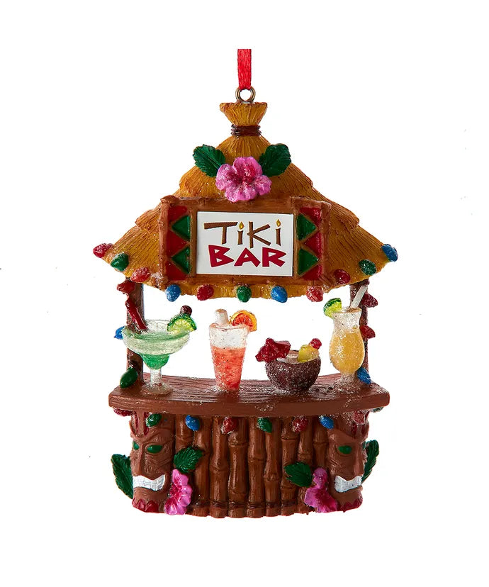 4" 2-Sided Tiki Bar Ornament