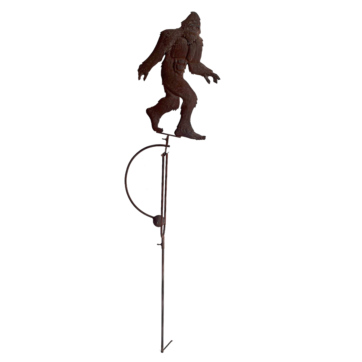 Bigfoot Silhouette Balance Rocker Kinetic Garden Stake