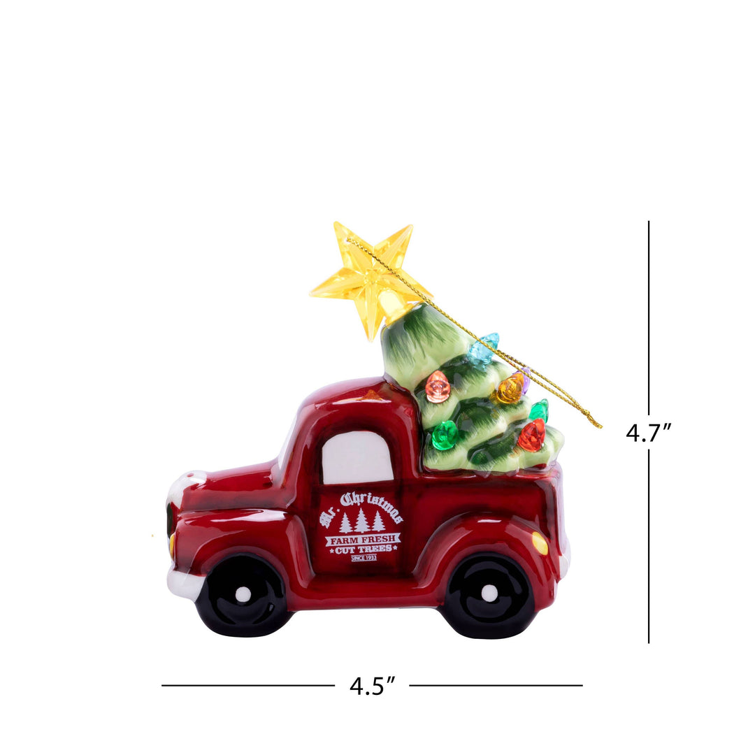 Nostalgic Ceramic Ornament - Red Truck