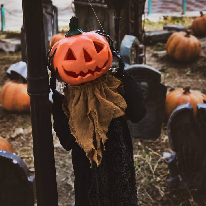 47.2" Halloween Hanging Pumpkin Man Outdoor Decorations