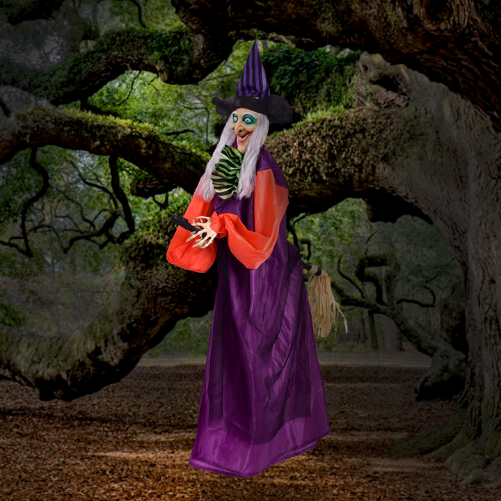 49" Hanging Animated Witch