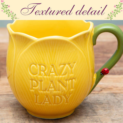 Crazy Plant Lady Tulip Gift Mug – Floral Coffee Cup
