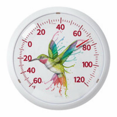 13.25" Rainbow Hummingbird Dial Thermometer