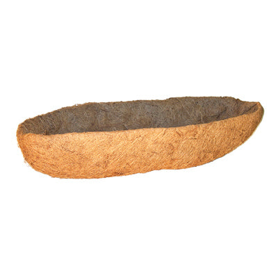30" Plant Basket Liner, Coco Fiber, Trough