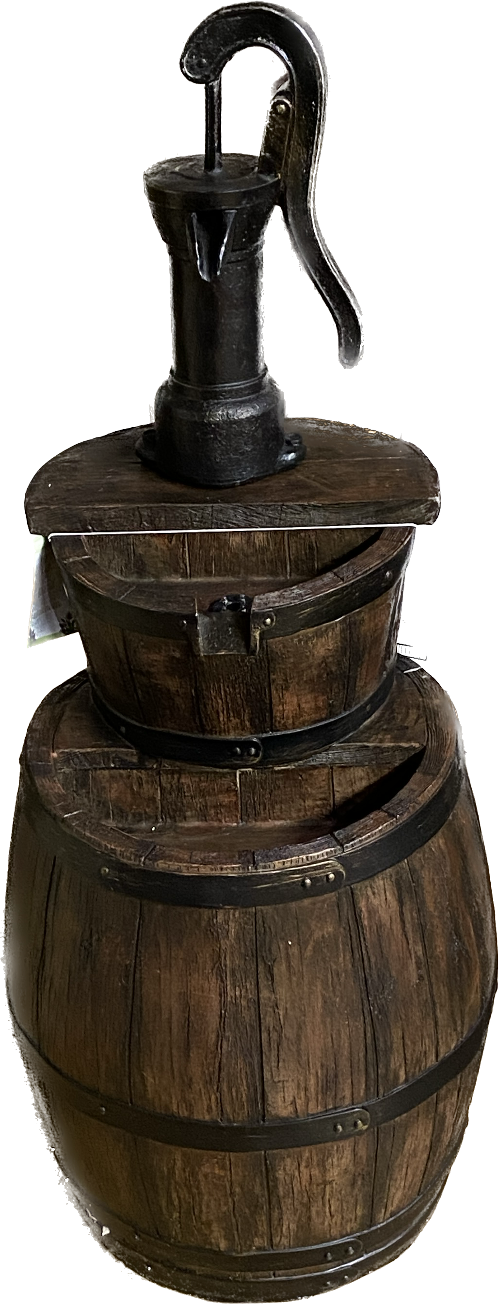 Stacking Barrel Fountain with Pump