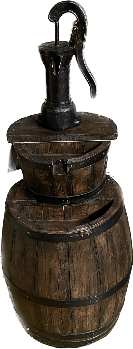 Stacking Barrel Fountain with Pump