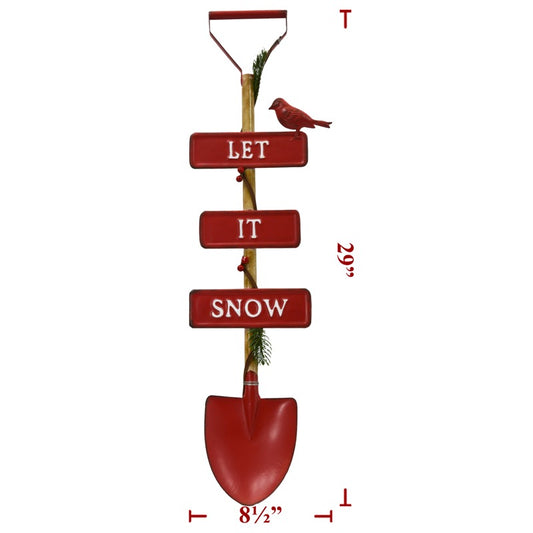 Metal Let it Snow Shovel