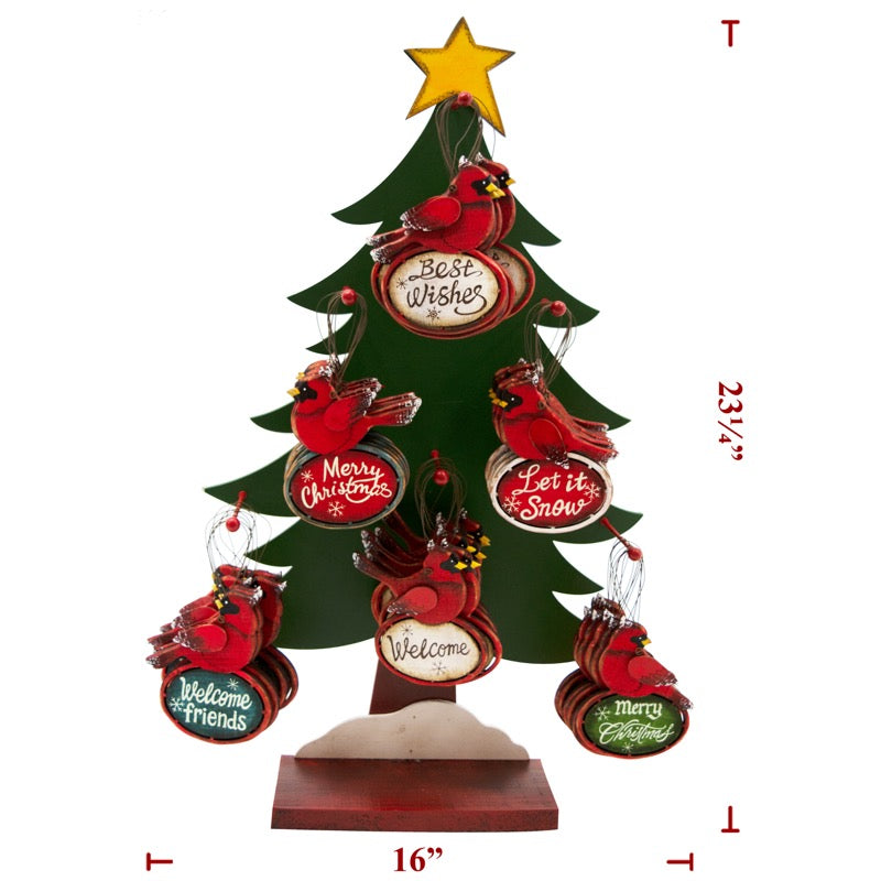 Christmas Cardinal Assorted Ornaments