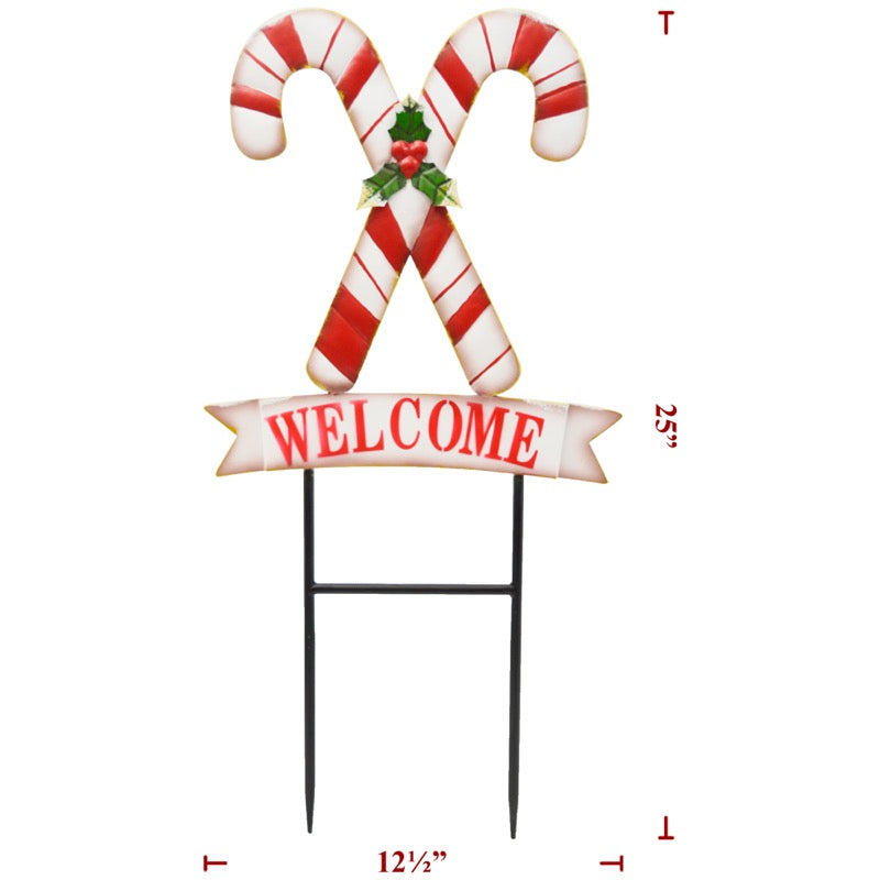 Metal M Candycanes