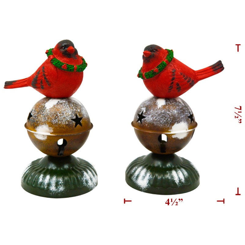 Christmas Cardinal with Bell