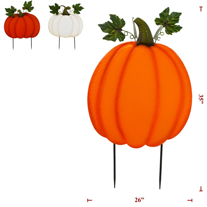 35" Metal Pumpkin