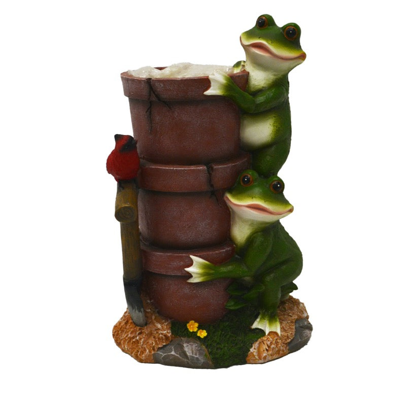 Poly Frogs On Pot