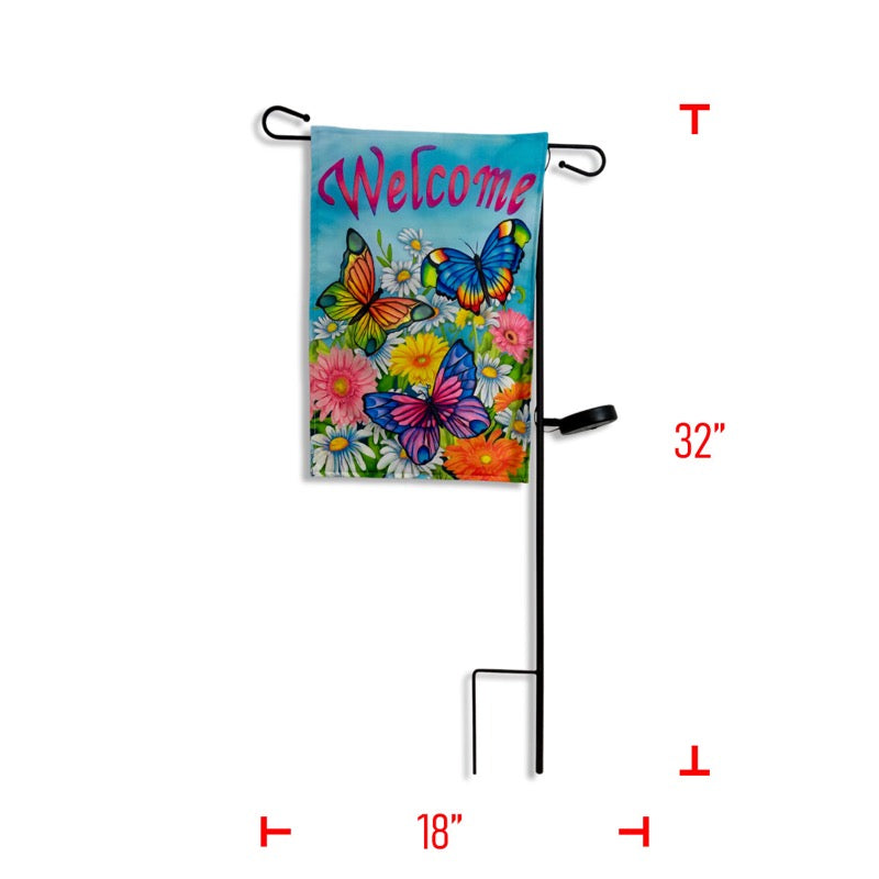 Flag w/ Bright Butterflies