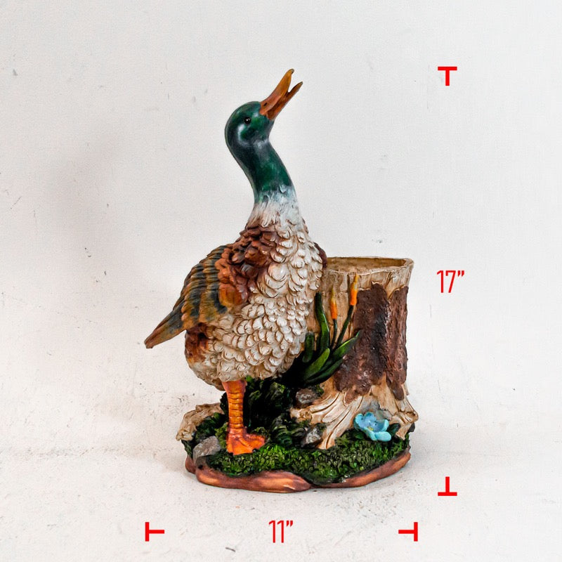 Poly Duck with Planter