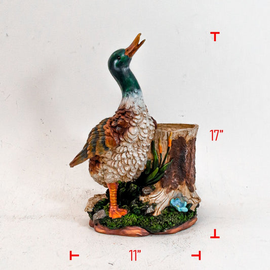 Poly Duck with Planter