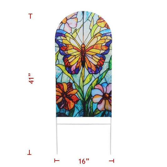 Large Butterfly Oval on Poles